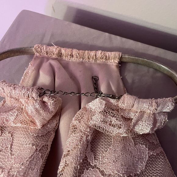 Nude Cream Lacey Maxi Mermaid Prom Dress Xscape Size 4 Special Occasion - Picture 10 of 11